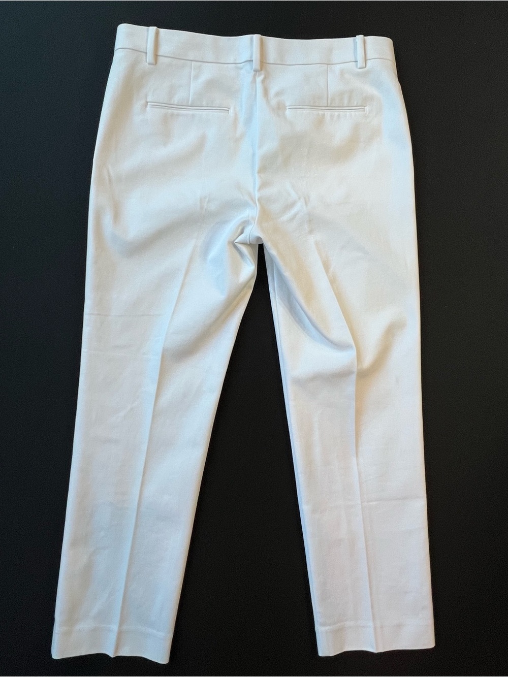 Ann Taylor 27” High Rise White Cropped Ankle Pants - Picture 6 of 7